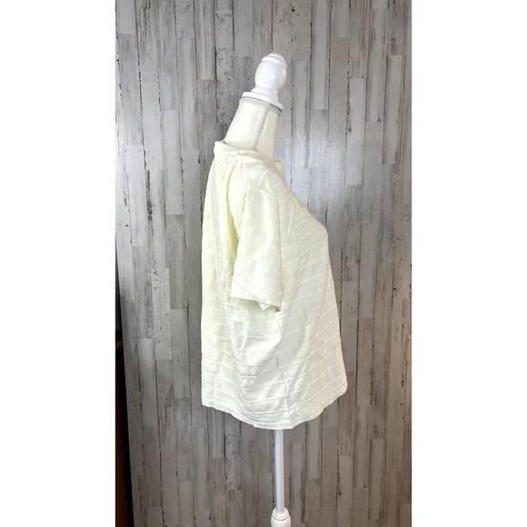 Vintage Blast Point Men's XL White Textured Short Sleeve Crew Neck Tee - Picture 4 of 8